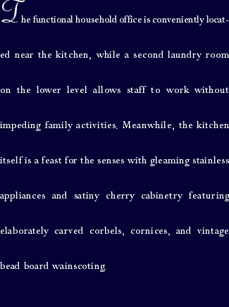 The functional household office is conveniently located near th