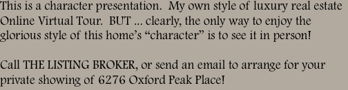 This is a character presentation.  My own style of luxury real 